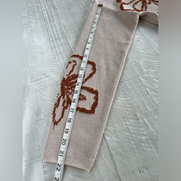 Women’s Rachel Zoe Boho Large Floral Embroidery Novelty oversized Swester NWT L - Picture 6 of 9